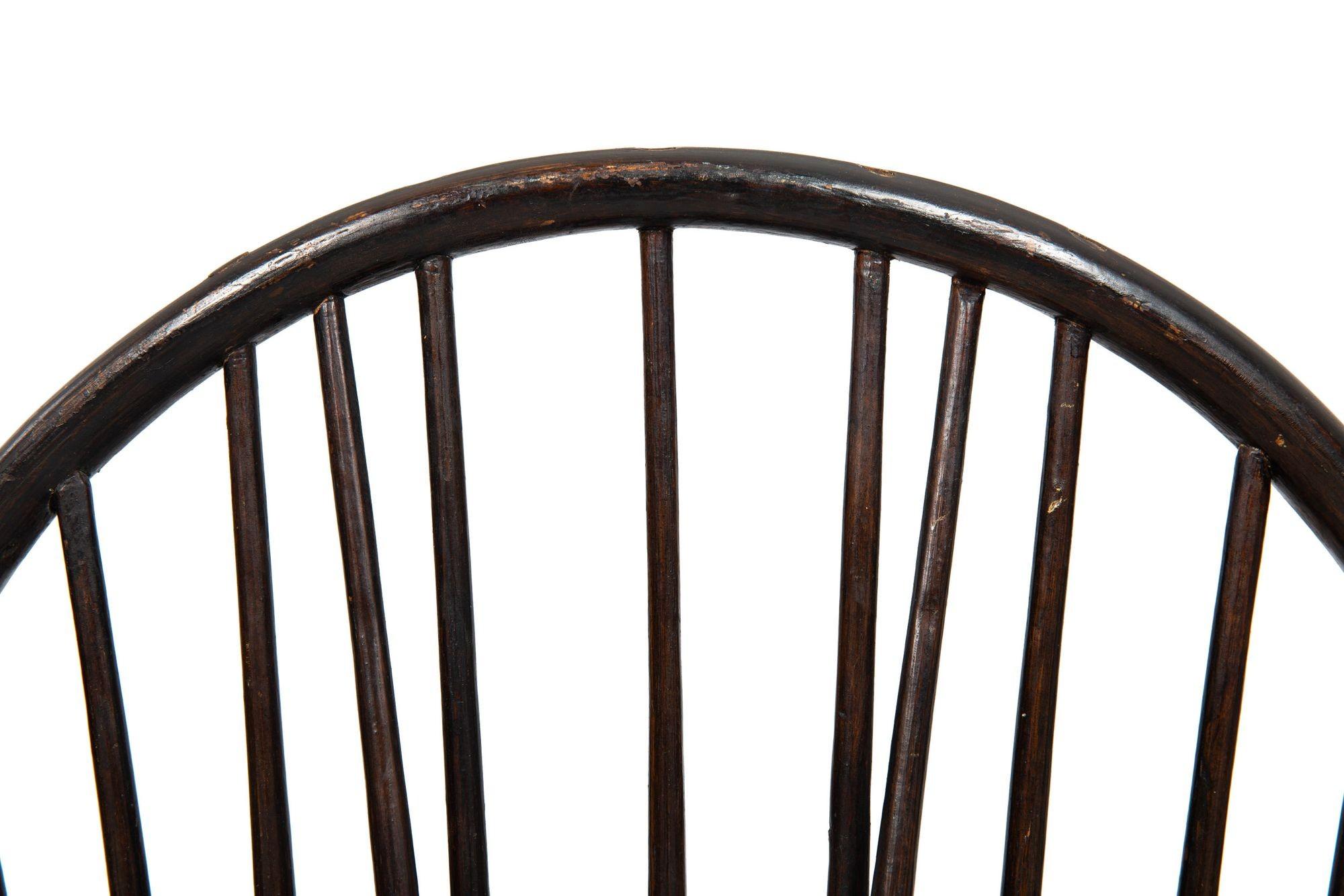 Rare American Brace-Back Continuous Arm Windsor Chair, New York ca. 1790 6