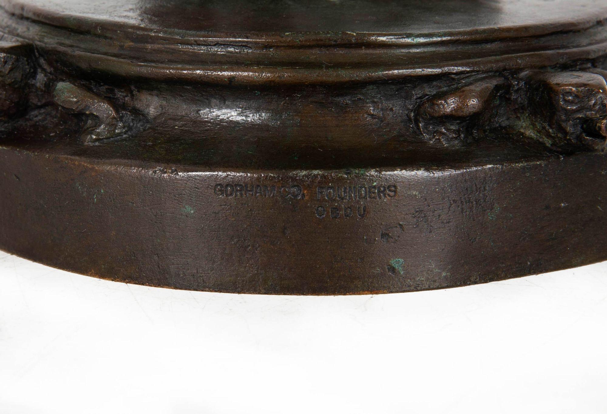 Rare American Bronze Sculpture “Turtle Baby” (1919) by Edith B. Parsons, Gorham 9