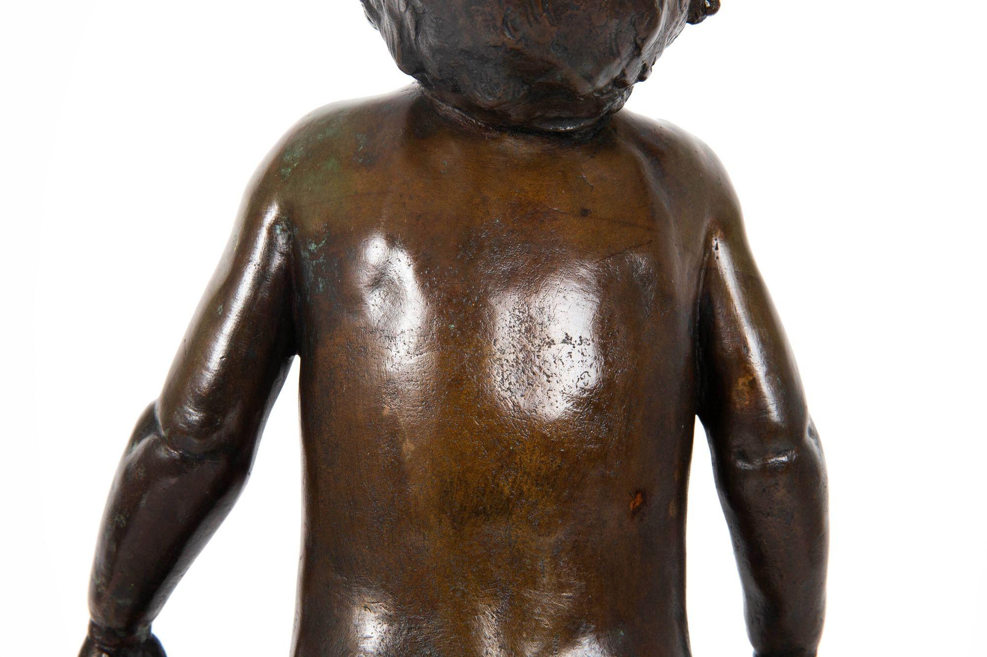 Rare American Bronze Sculpture “Turtle Baby” (1919) by Edith B. Parsons, Gorham 4