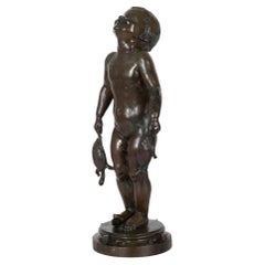 Rare American Bronze Sculpture “Turtle Baby” (1919) by Edith B. Parsons, Gorham