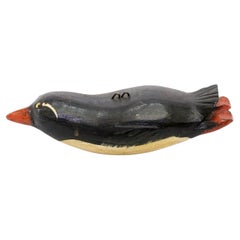Rare American Folk Art Duluth Decoy DFD Signed Hand Carved & Painted Penguin