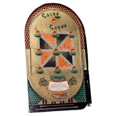 Rare American Mid Century Criss Cross Pinball Game - Bagatelle