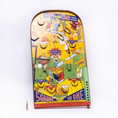 Rare jeu de pinball Happi Time américain du milieu du siècle dernier - Bagatelle