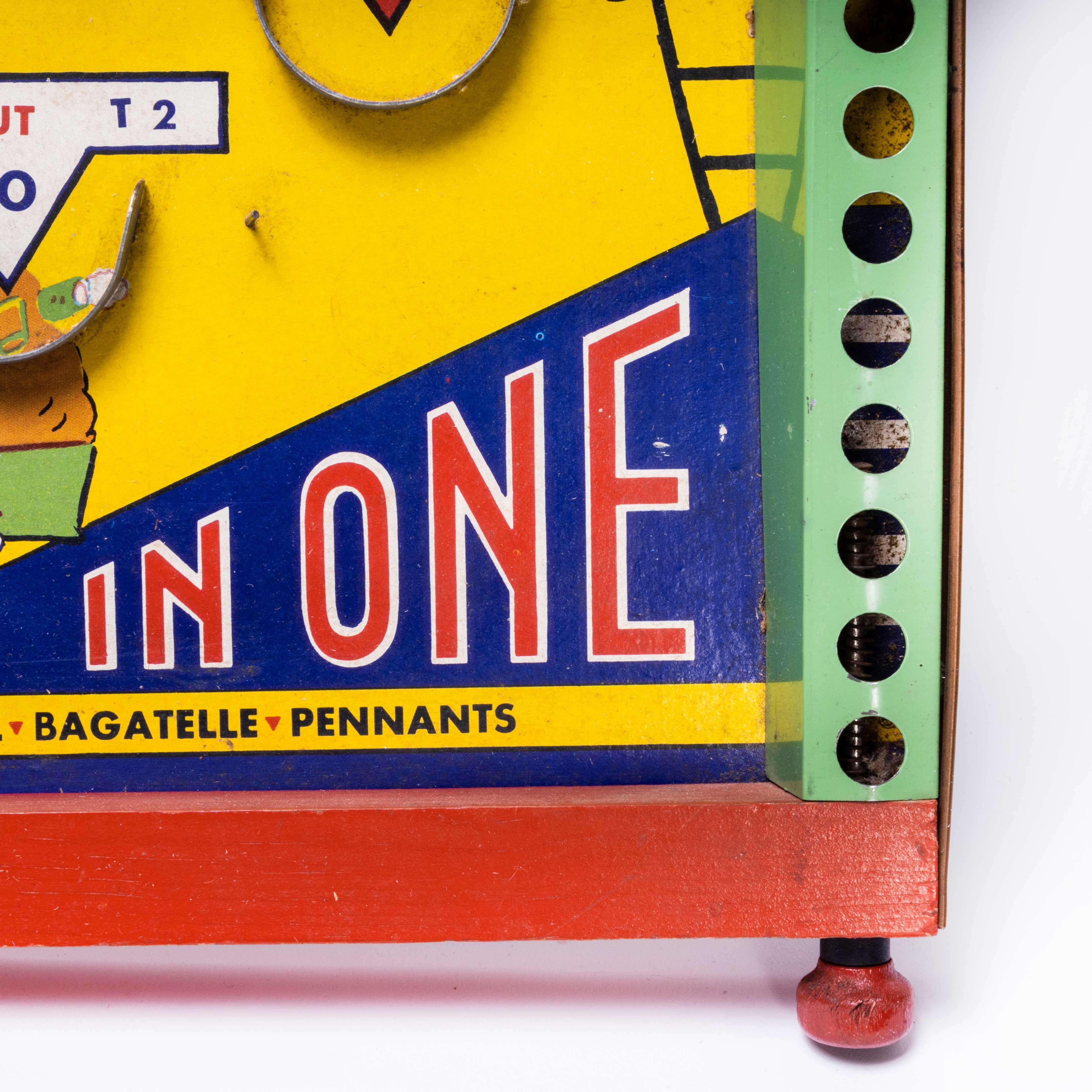 Metà XX secolo Raro flipper americano di metà secolo Happi Time - Bagatelle in vendita