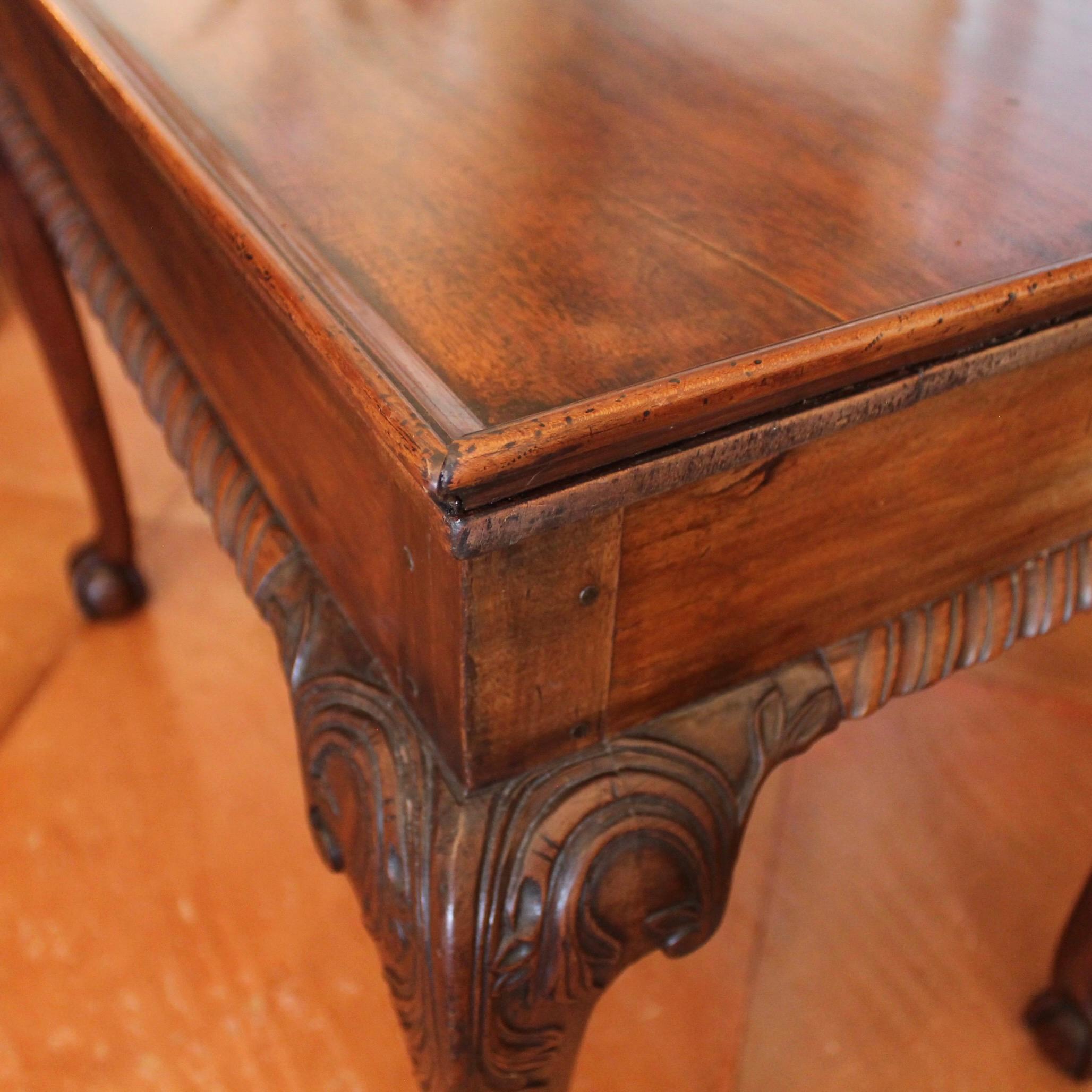 Rare American (New York)  Chippendale Mahogany Tray Top Tea Table, 18th Century For Sale 1