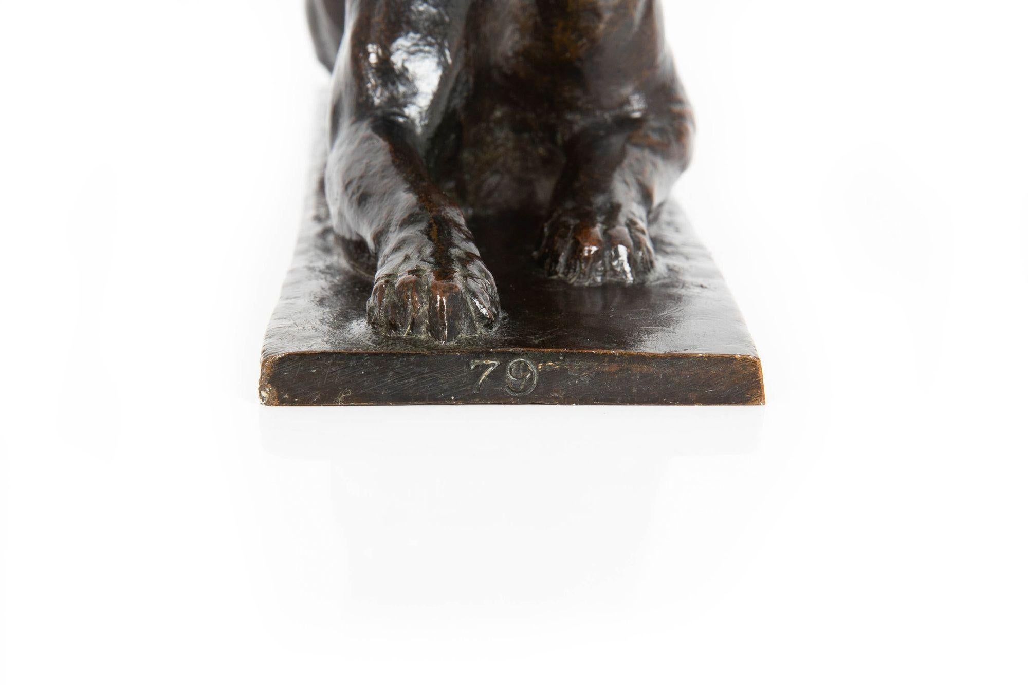 Rare American Sculpture of “Princeton Tiger” by Alexander Phimister Proctor For Sale 10