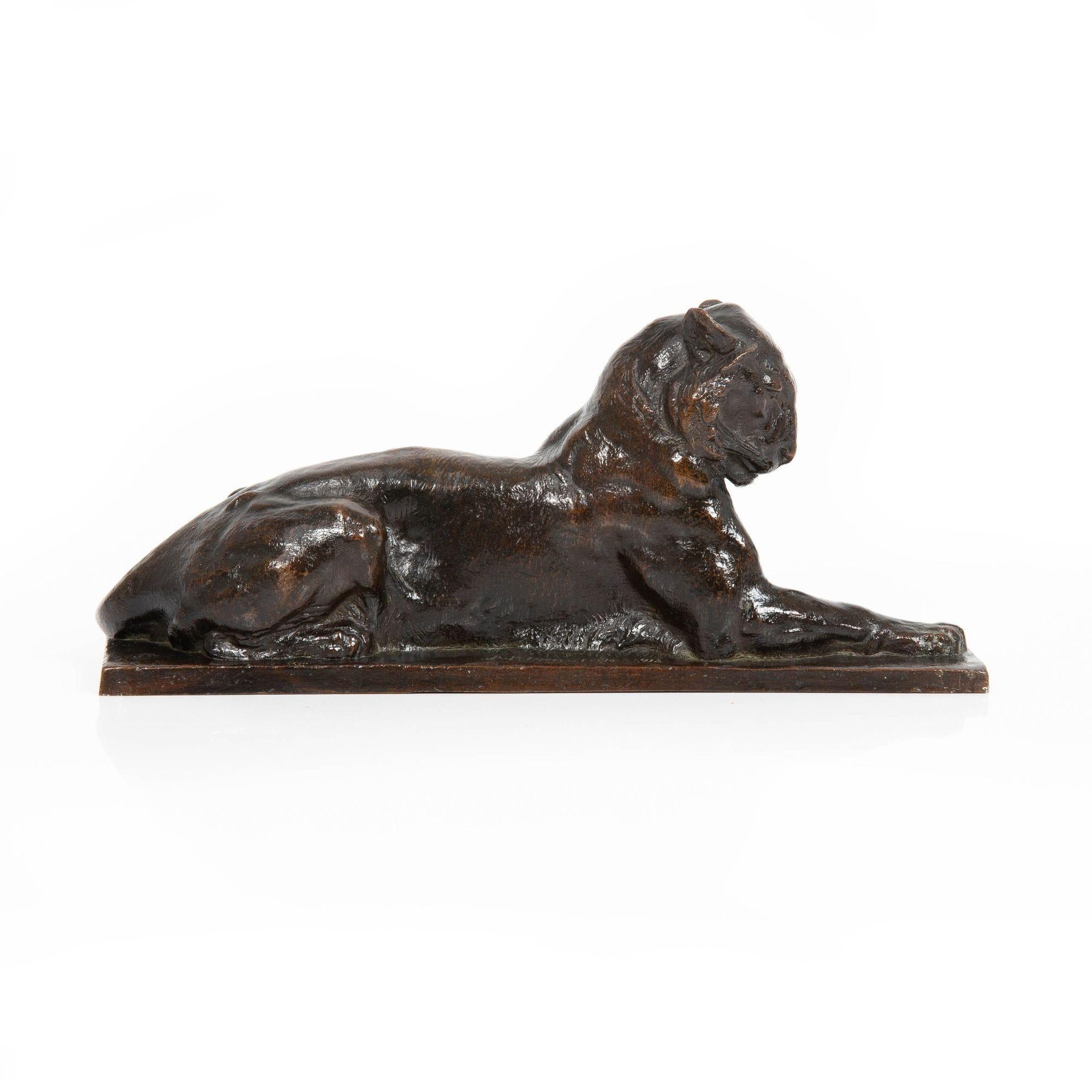 Rare American Sculpture of “Princeton Tiger” by Alexander Phimister Proctor In Good Condition In Shippensburg, PA