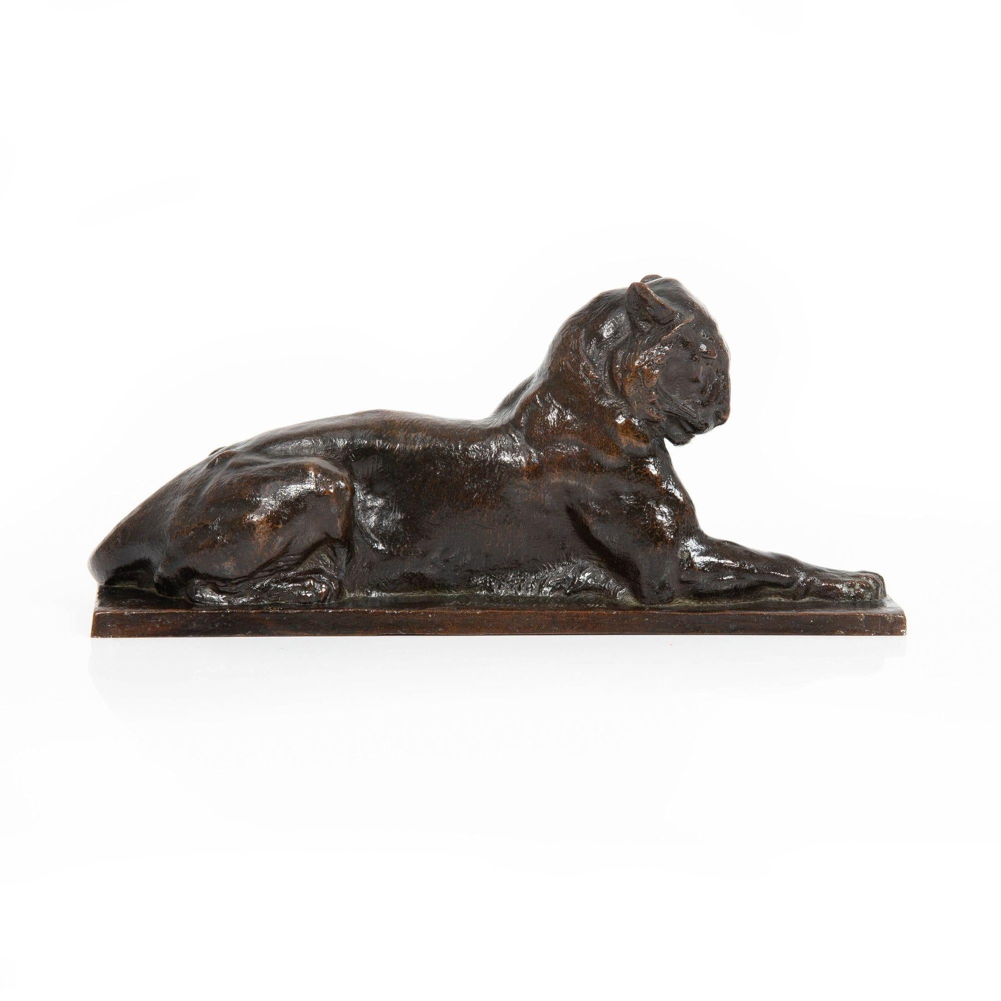 Américain Rare sculpture américaine du tigre de Princeton par Alexander Phimister Proctor en vente