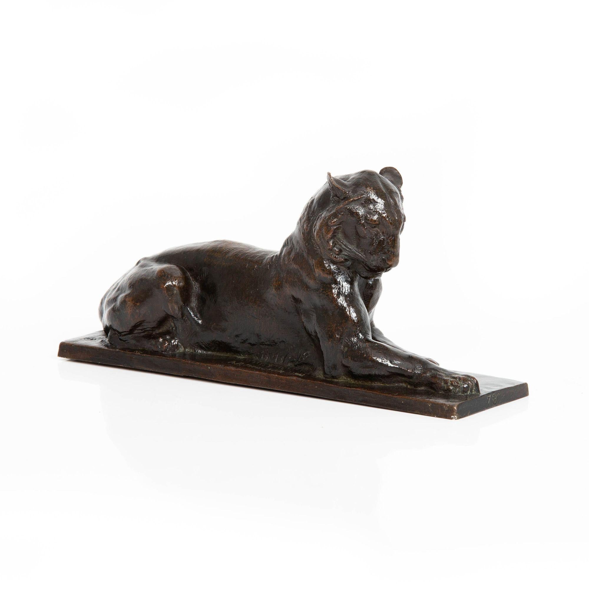 Rare sculpture américaine du tigre de Princeton par Alexander Phimister Proctor Bon état - En vente à Shippensburg, PA