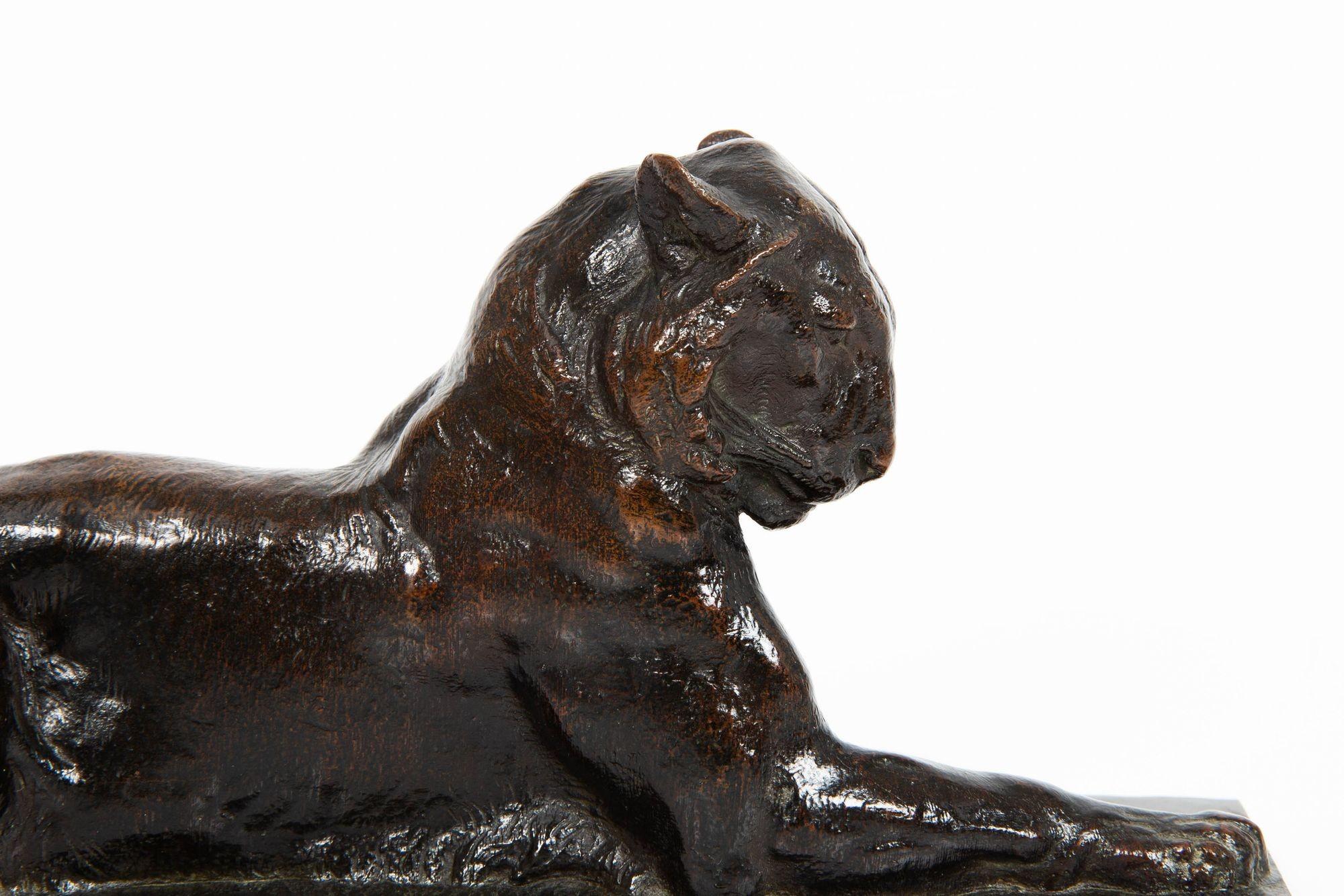 Seltene amerikanische Skulptur eines Prinzton-Tigers von Alexander Phimister Proctor im Angebot 2
