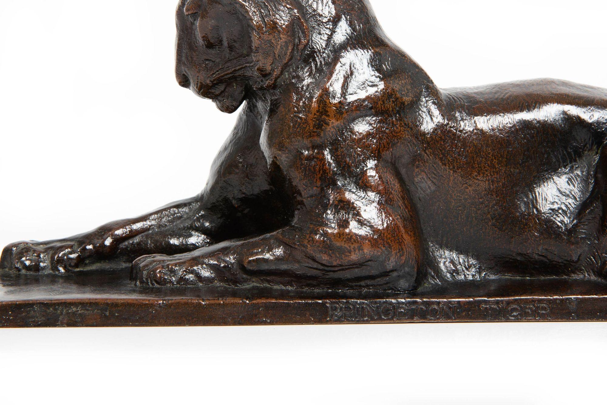 Rare American Sculpture of “Princeton Tiger” by Alexander Phimister Proctor For Sale 4