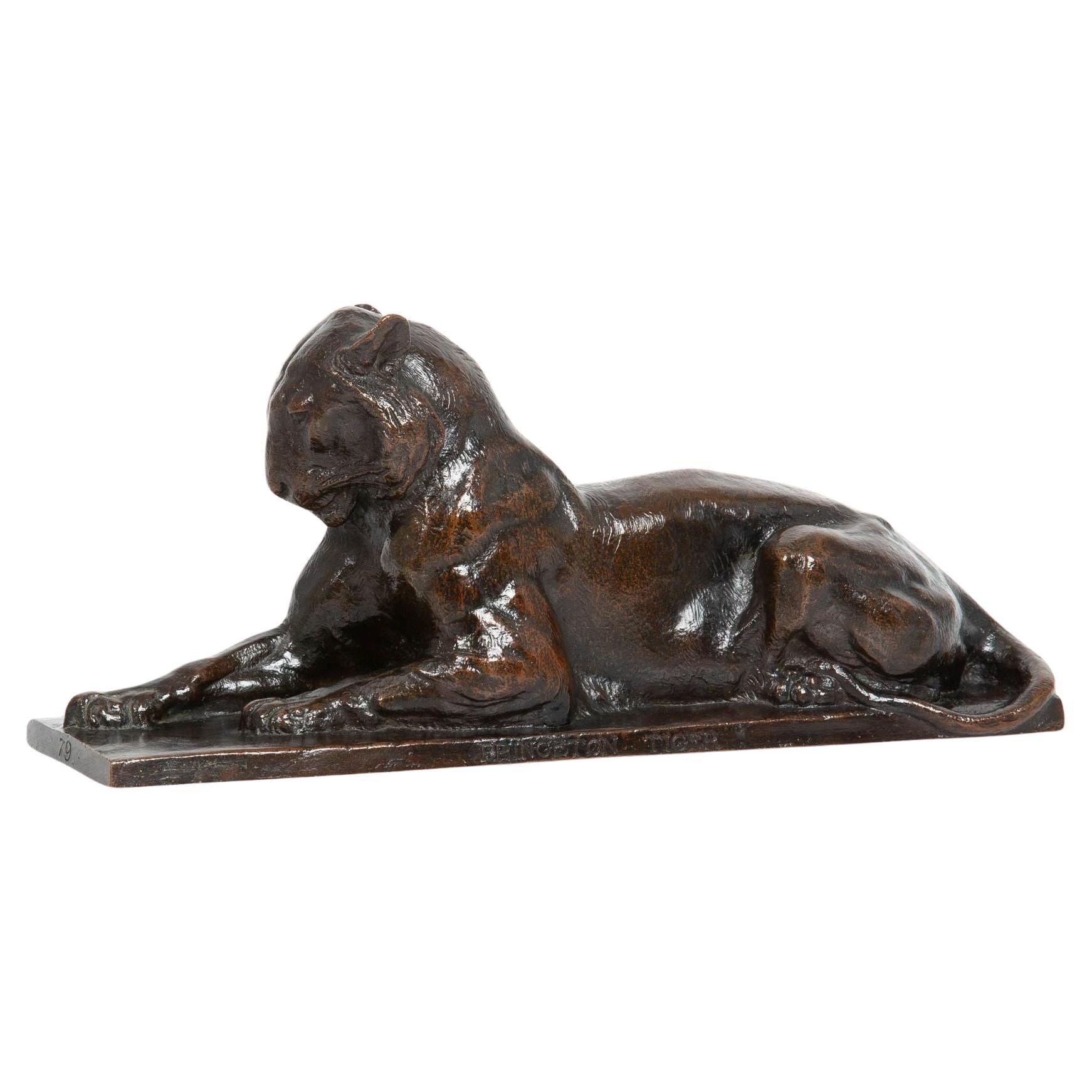 Rare American Sculpture of “Princeton Tiger” by Alexander Phimister Proctor For Sale