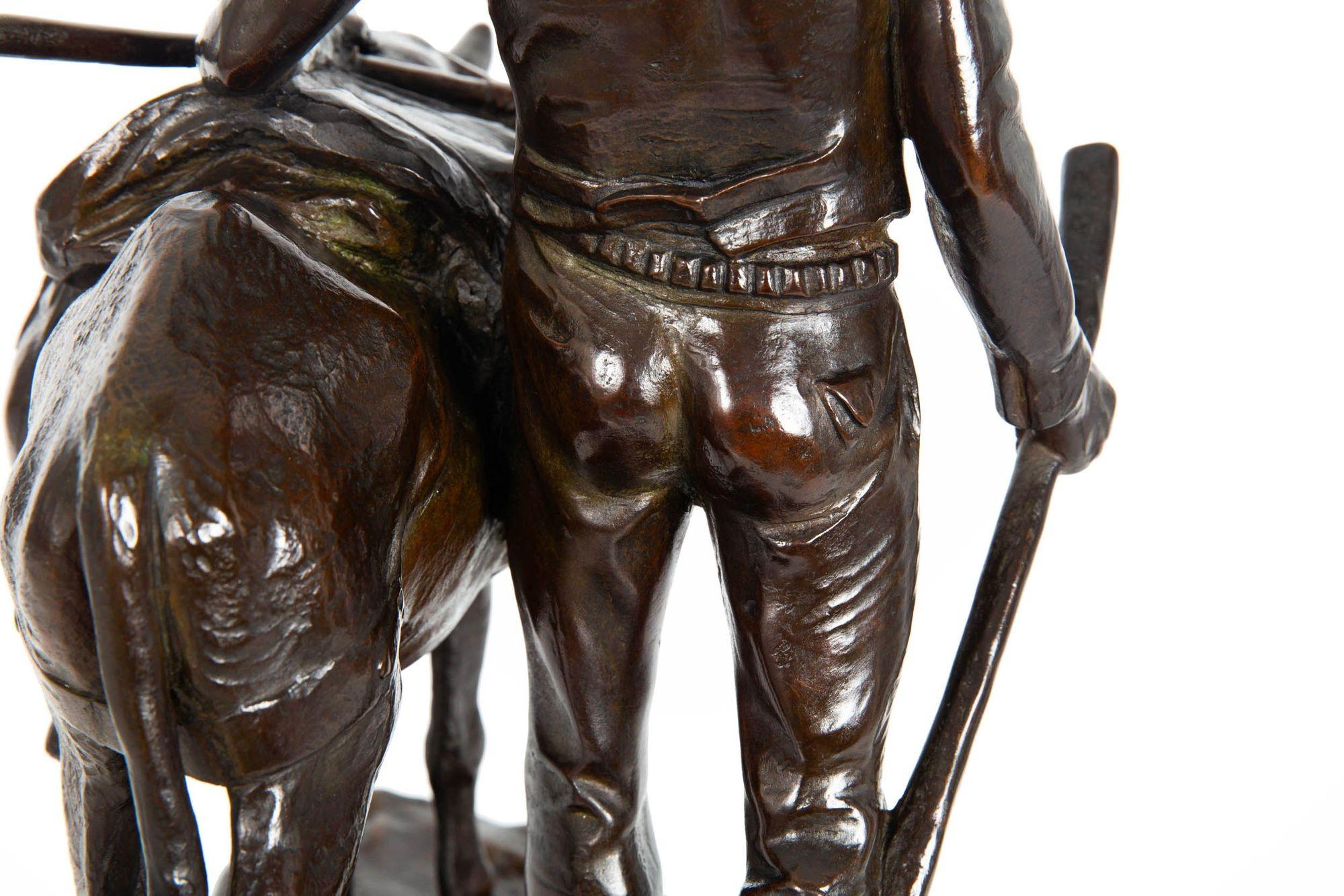 Rara scultura western americana 