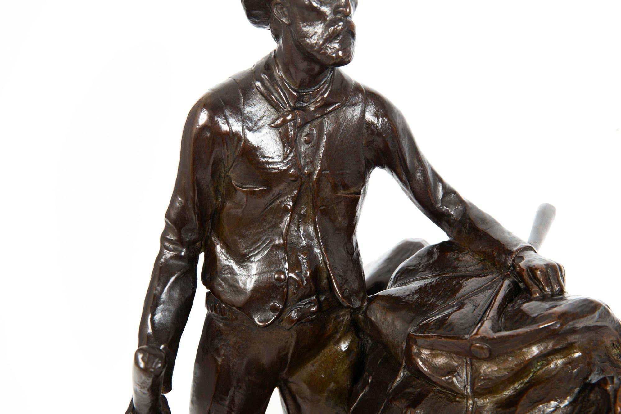 Rara scultura western americana 