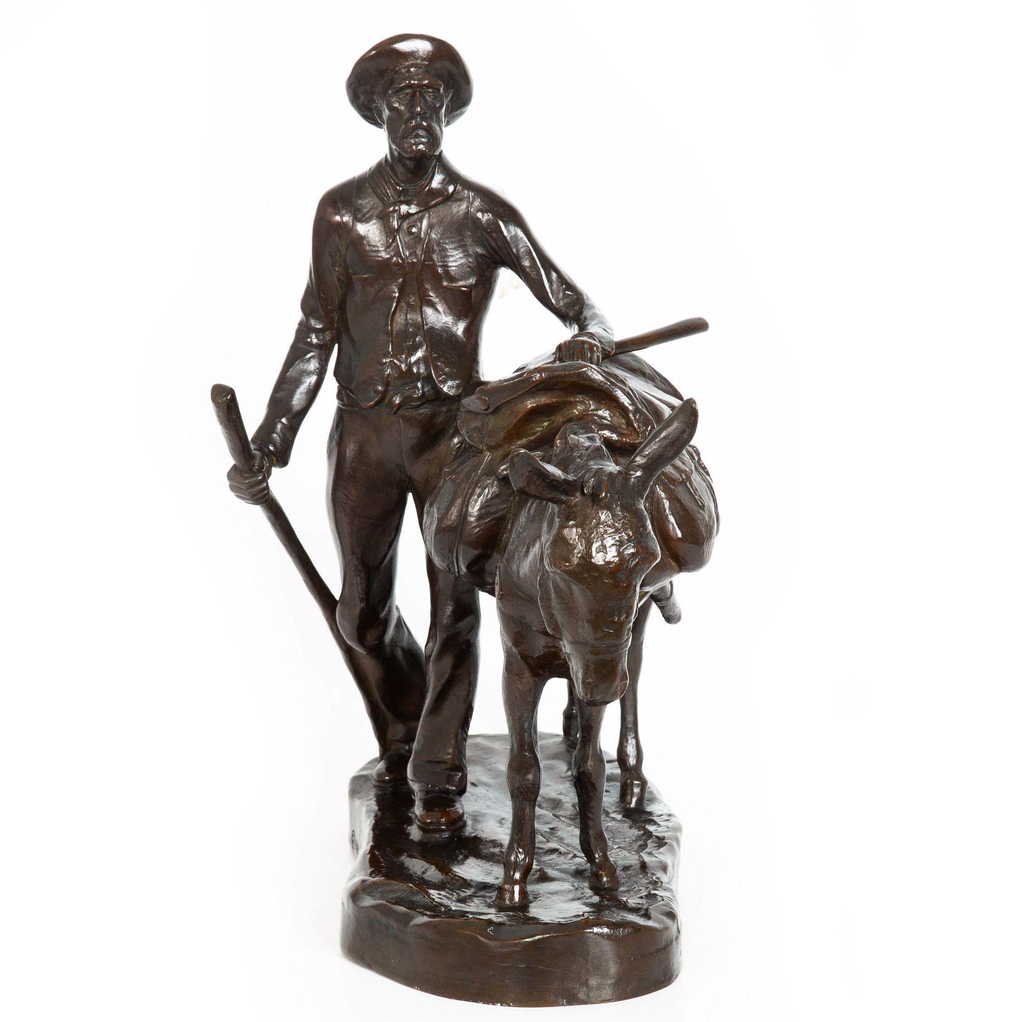 Rara scultura western americana 
