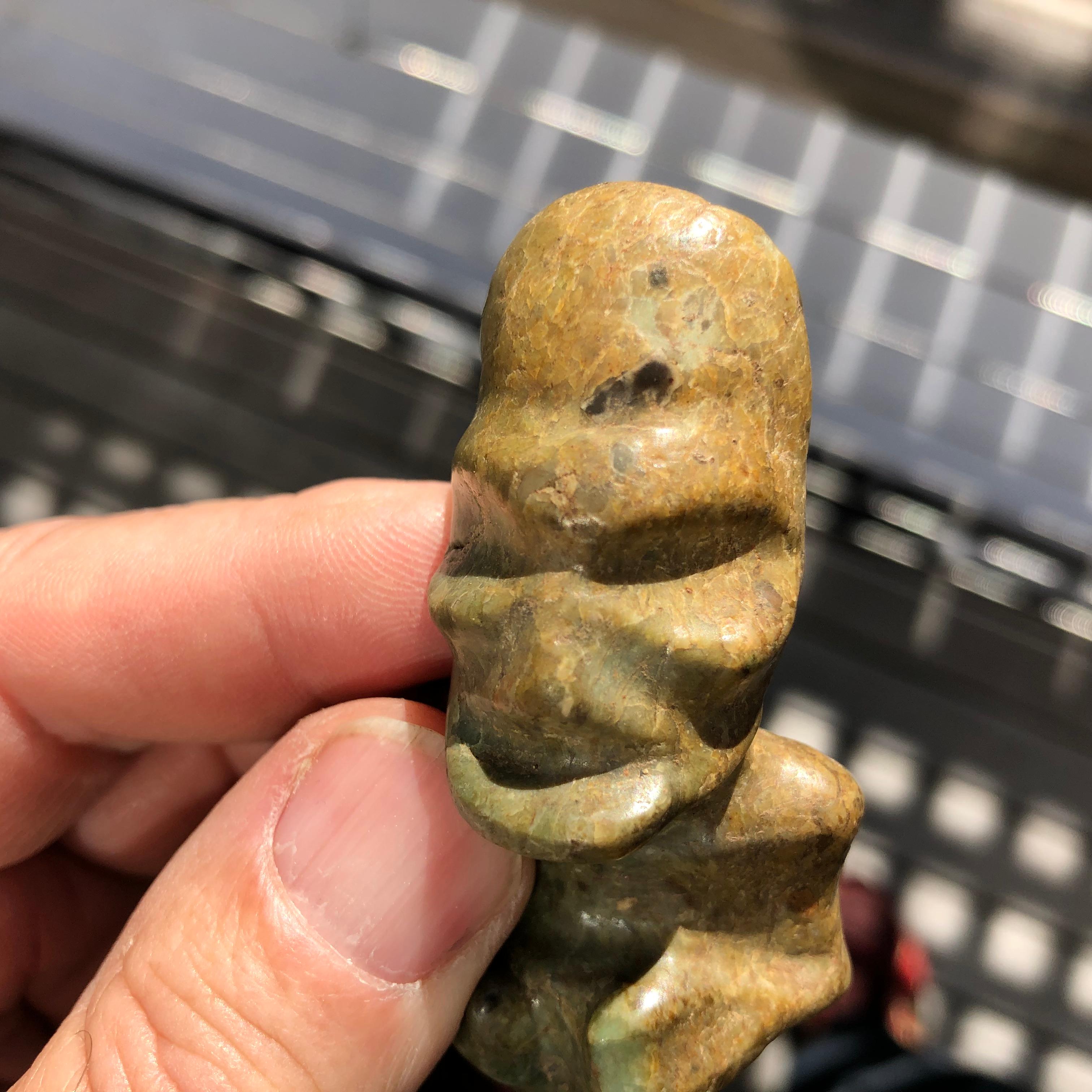 Hand-Carved Rare Americas Treasure Jade 