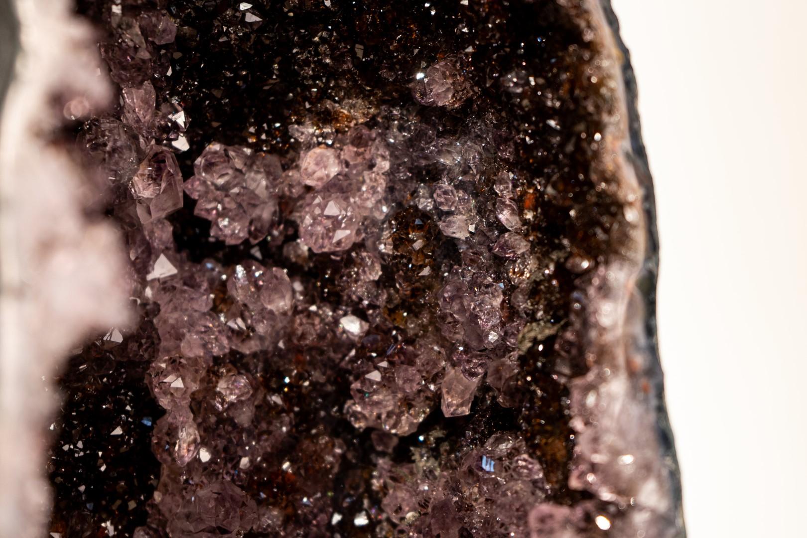 Geoda Catedral de Amatista con Rara Drusa Galaxia Negra 8