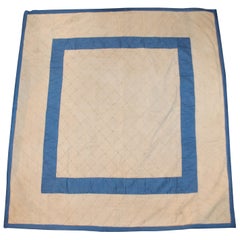 Antique Rare Amish Square in a Square Crib Quilt