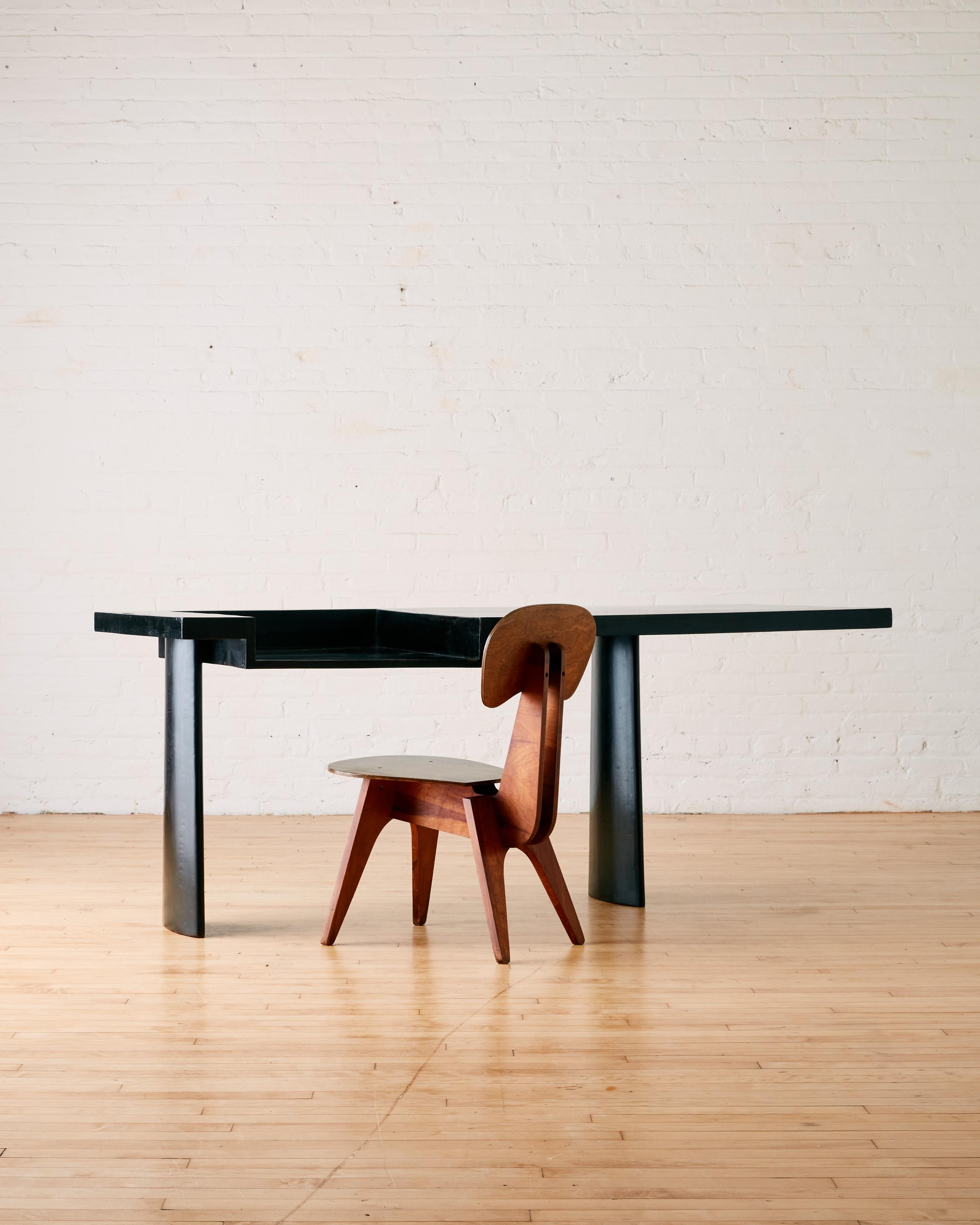 Mid-Century Modern Rare Ammedabad Console/Desk by Balkrisna Doshi & Le Corbusier.  For Sale