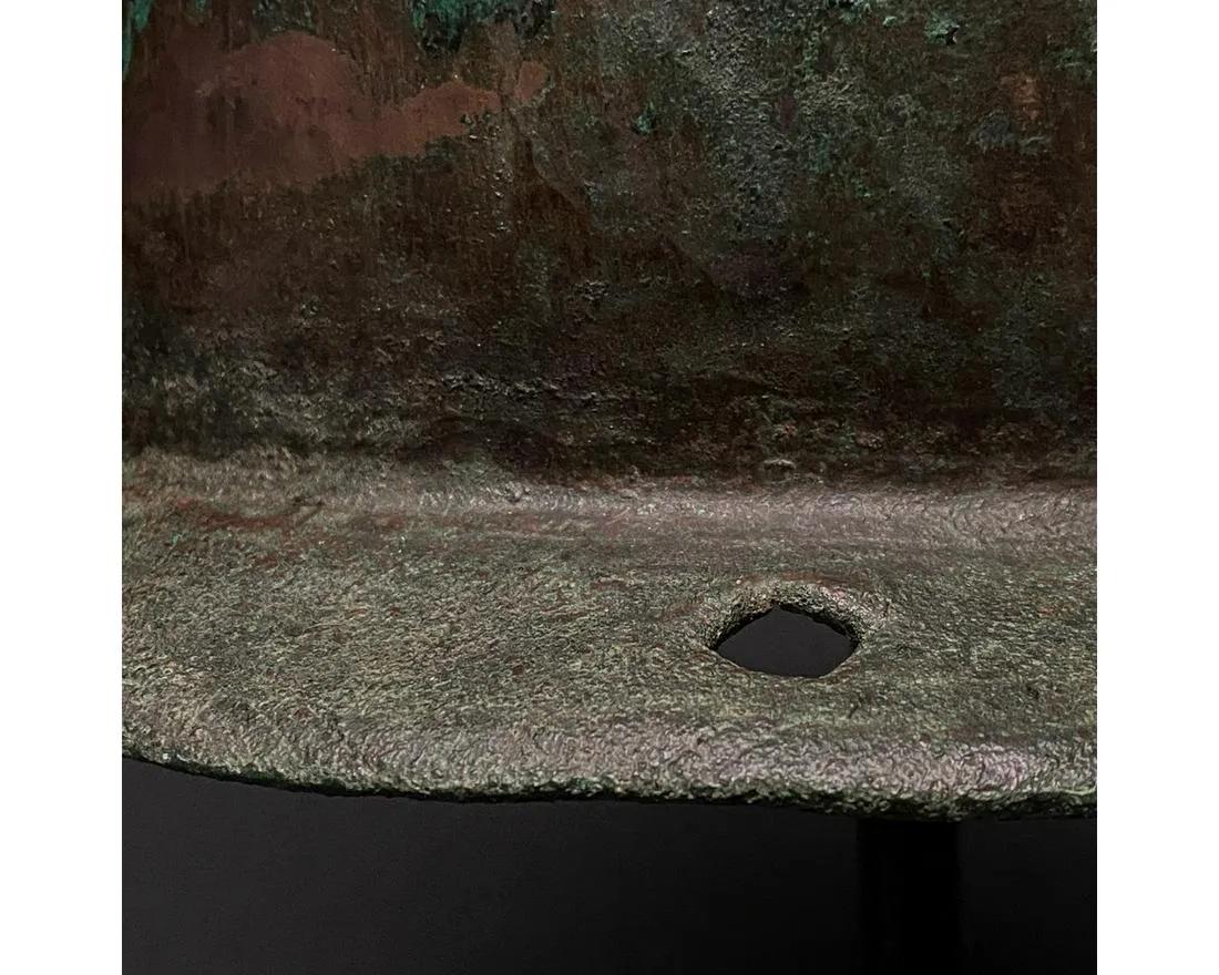 Rare Ancient Roman Montefortino Gilded Helmet, XRF Tested 2