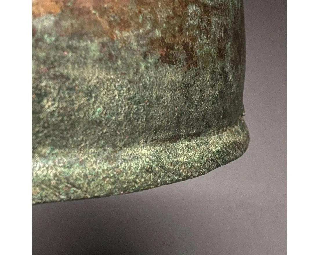 Rare Ancient Roman Montefortino Gilded Helmet, XRF Tested 1
