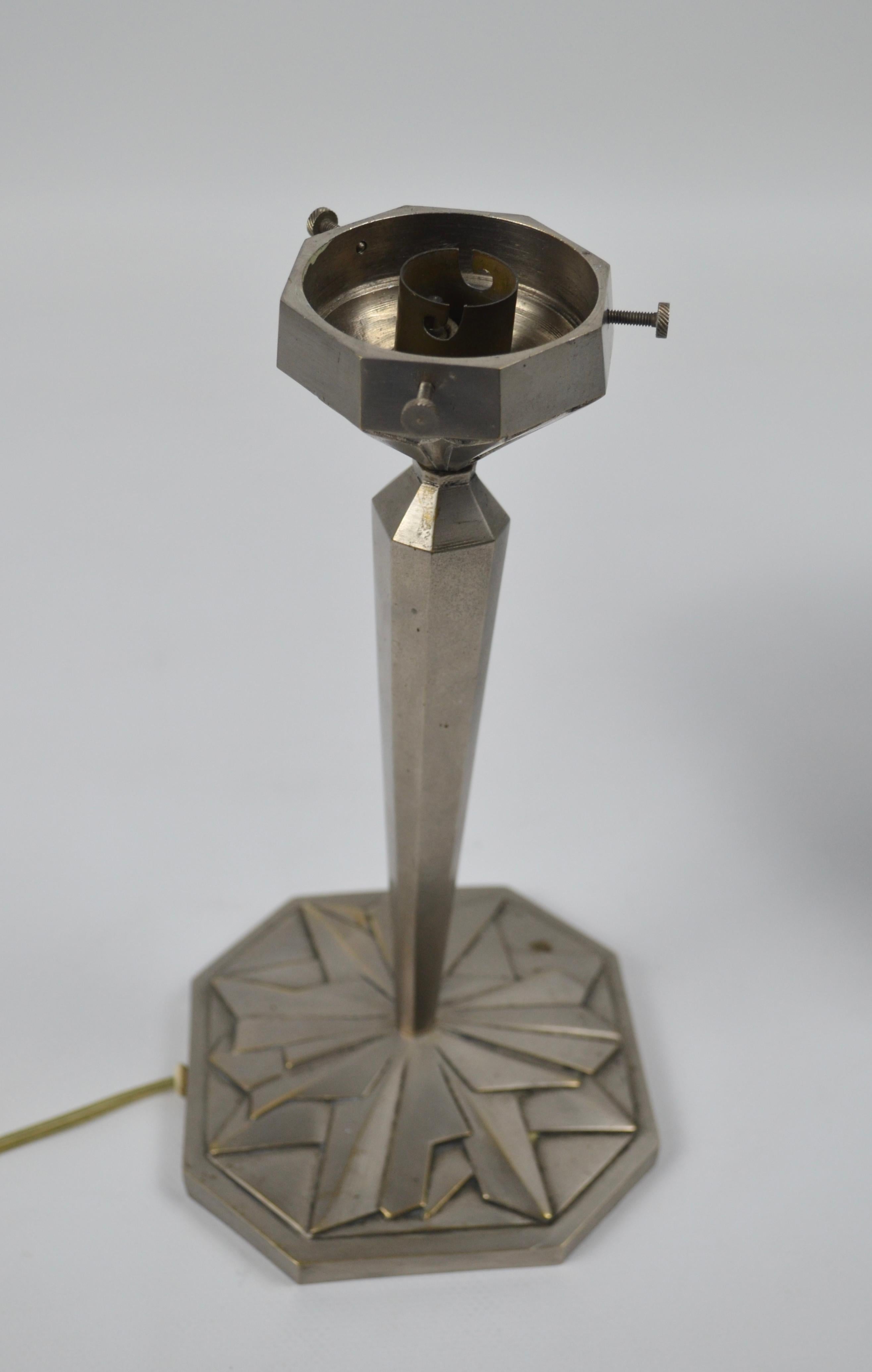 Rare et étonnante lampe de table Art déco Ilrin de L. Bosi & Cie, France, années 20 en vente 1