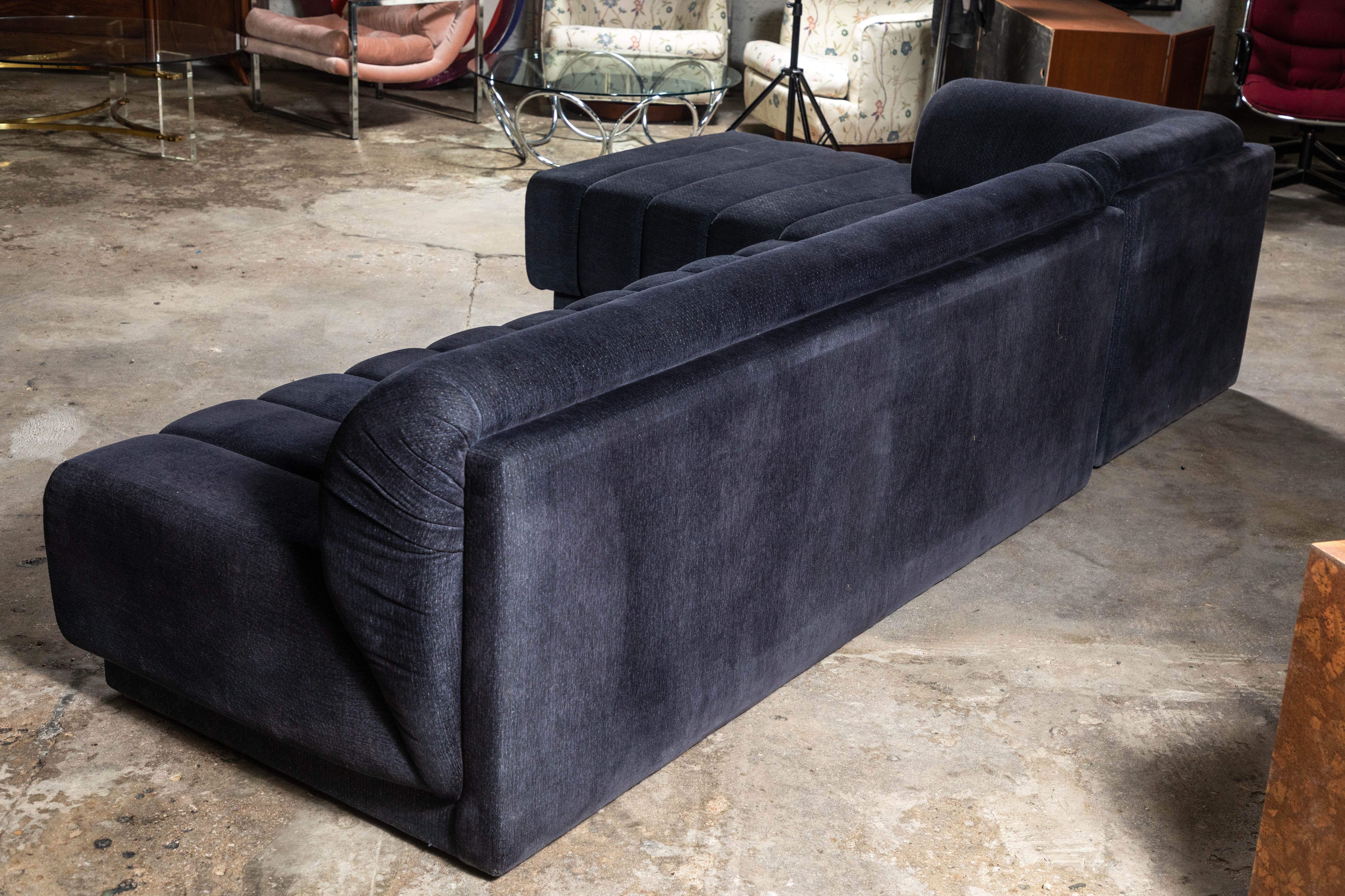 Upholstery Rare and Amazing Designer Sectional Sofa by Directional, Dated 1987 For Sale