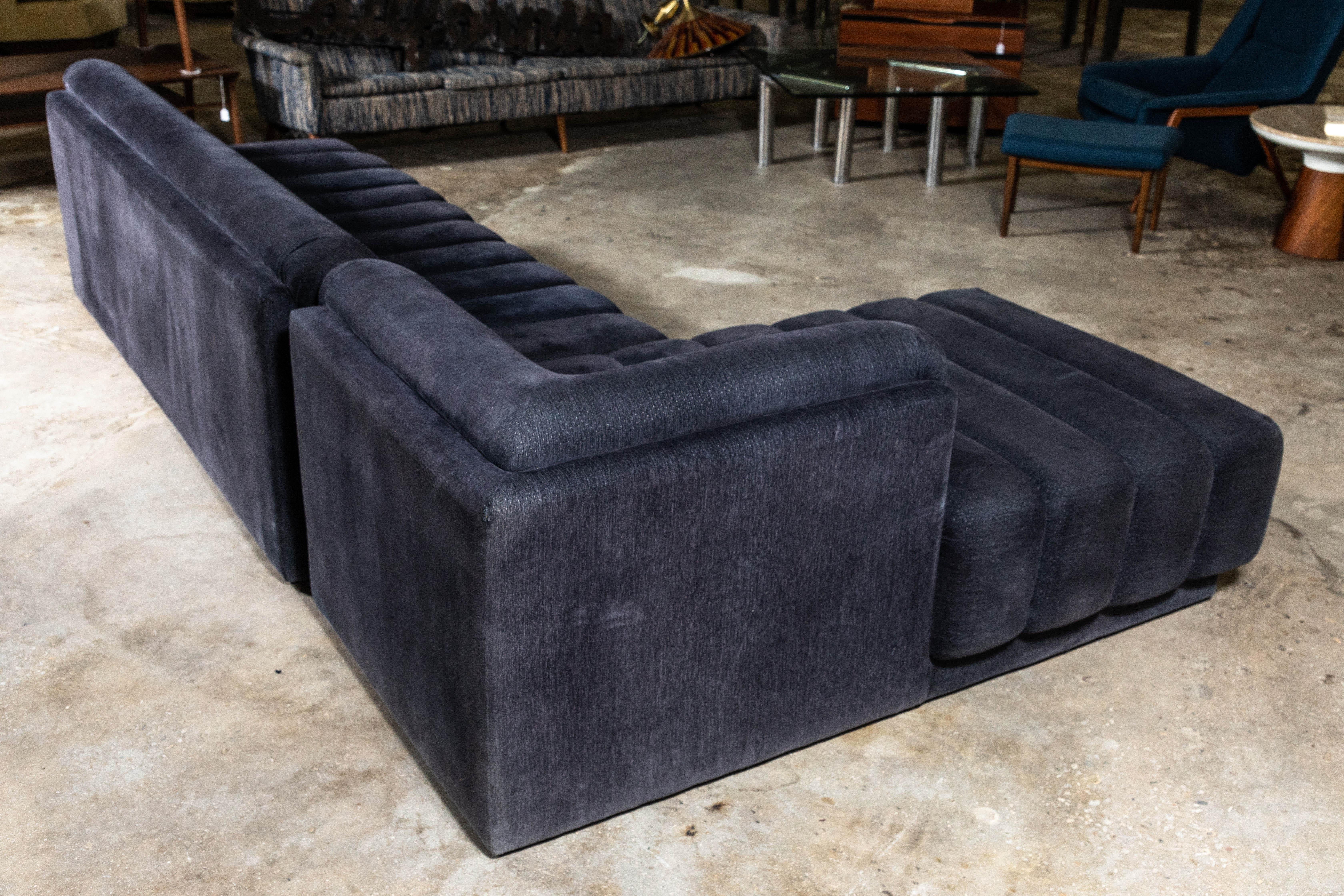 Rare and Amazing Designer Sectional Sofa by Directional, Dated 1987 For Sale 1