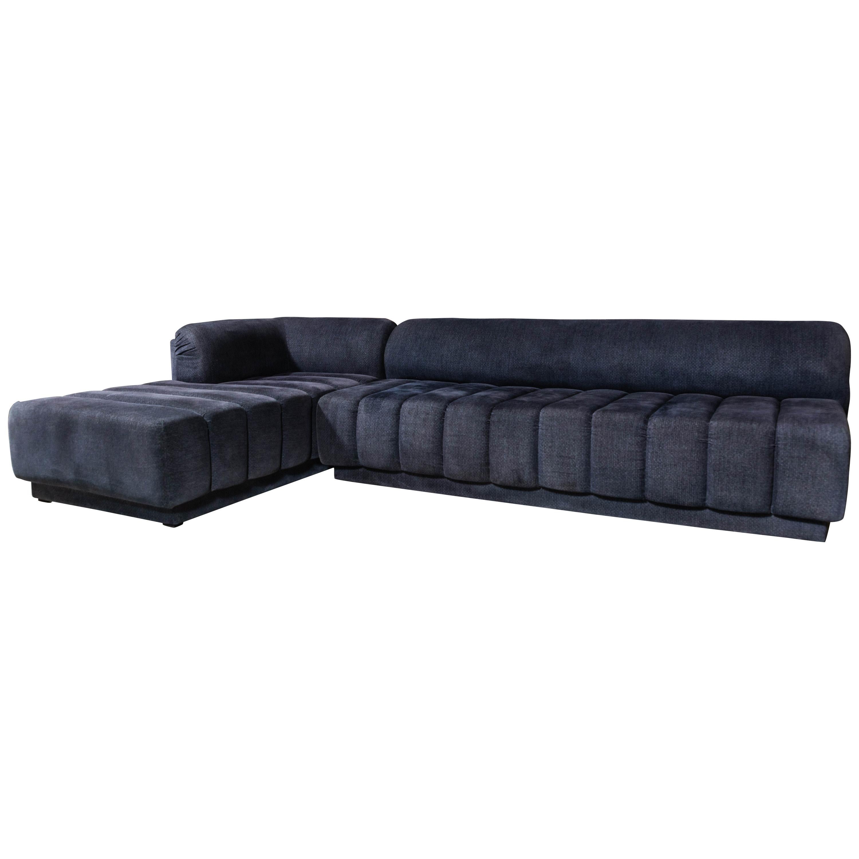Rare and Amazing Designer Sectional Sofa by Directional, Dated 1987 For Sale