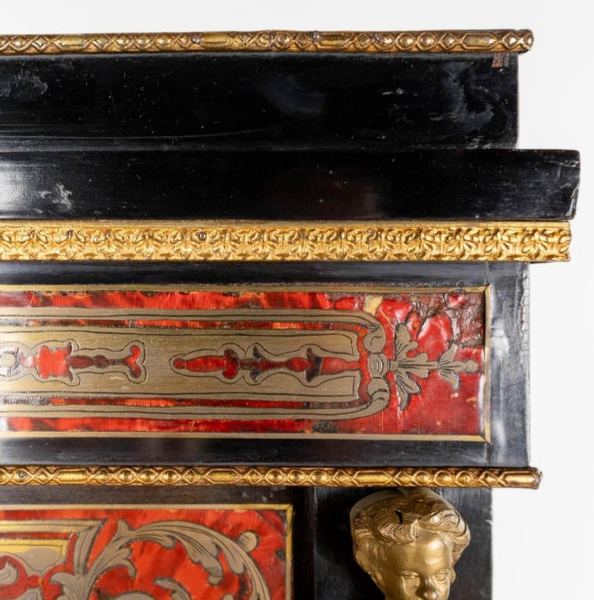 Rare and Amazing Display Cabinet with Boulle Inlay Napoleon III 19th Century For Sale 2