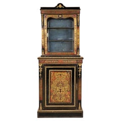 Rare and Amazing Display Cabinet with Boulle Inlay Napoleon III 19th Century