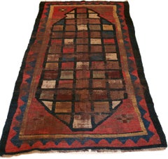 Rare and Antique Early Bakhtiari Gabbeh Rug with Polychrome Squares