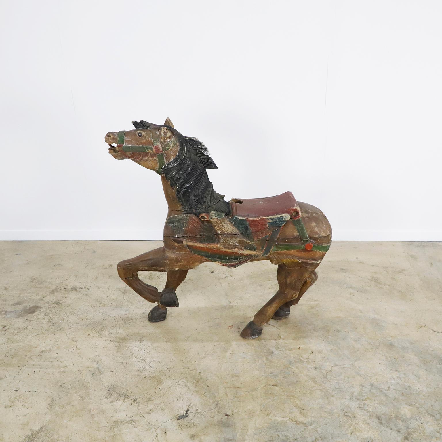 Rare and Antique Mexican Carousel Horse For Sale 1