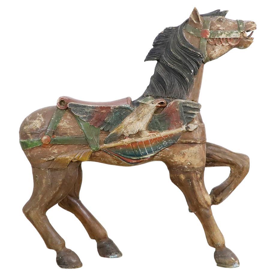 Rare and Antique Mexican Carousel Horse For Sale