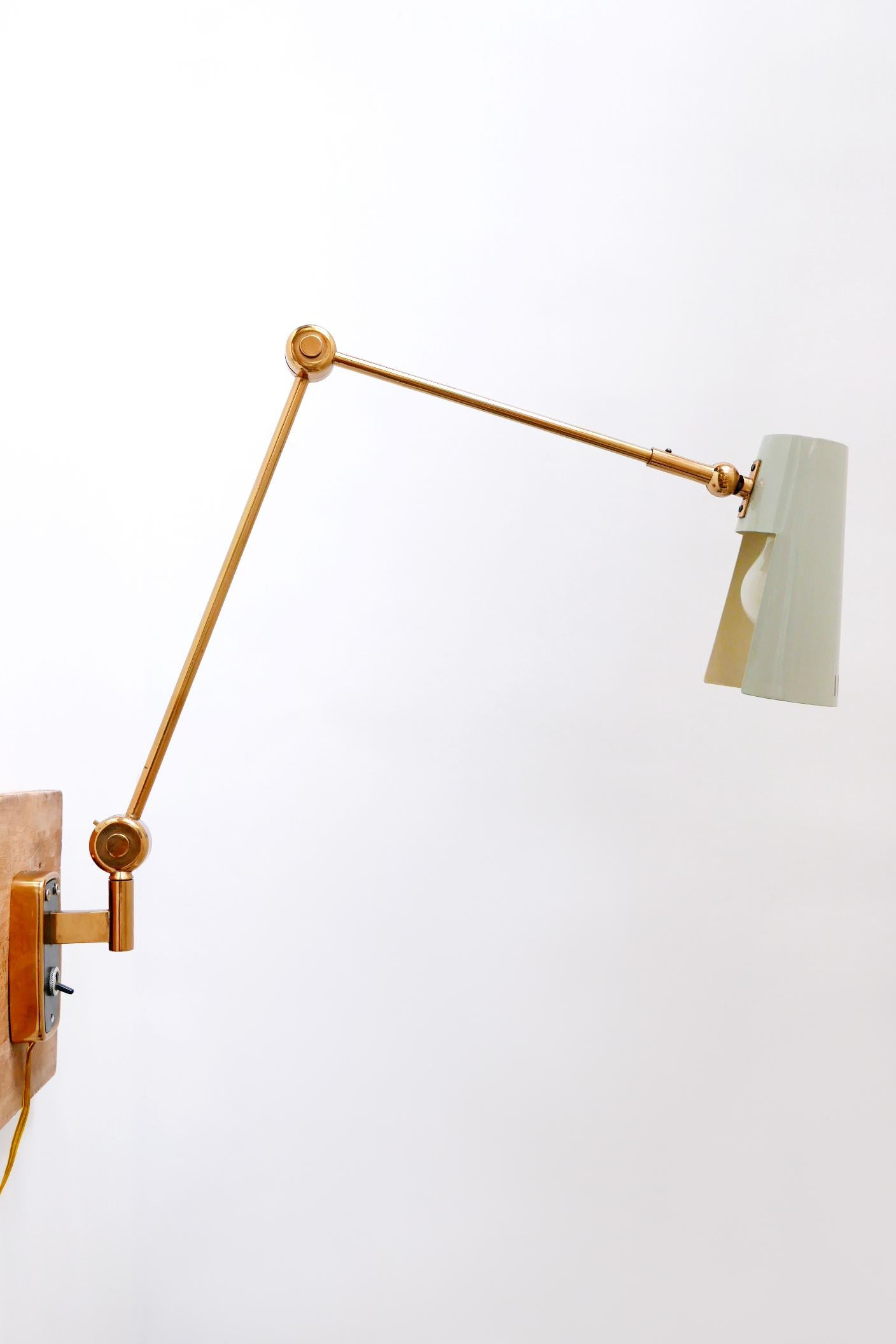 Rare and Articulated Mid-Century Modern Wall Lamp by Stilnovo, 1950s, Italy 2