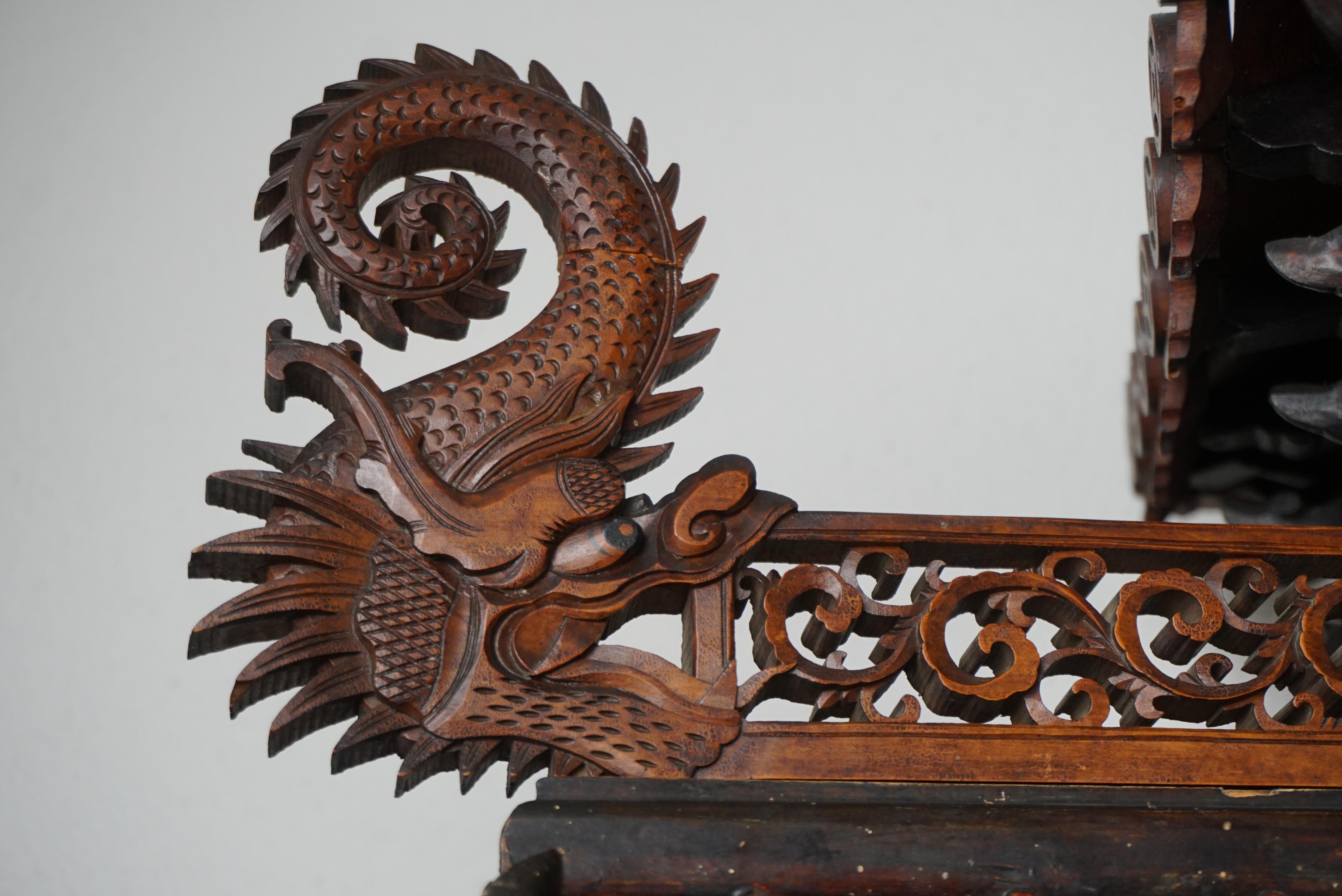 Rare et magnifique vitrine architecturale en Pagode, Chine en vente 5
