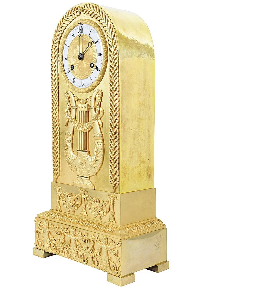 Mid-19th Century Rare and Beautiful Charles X Period Clock