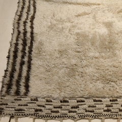 Rare and Beautiful Vintage Minimalist Moroccan Beni Ouarain Berber Rug
