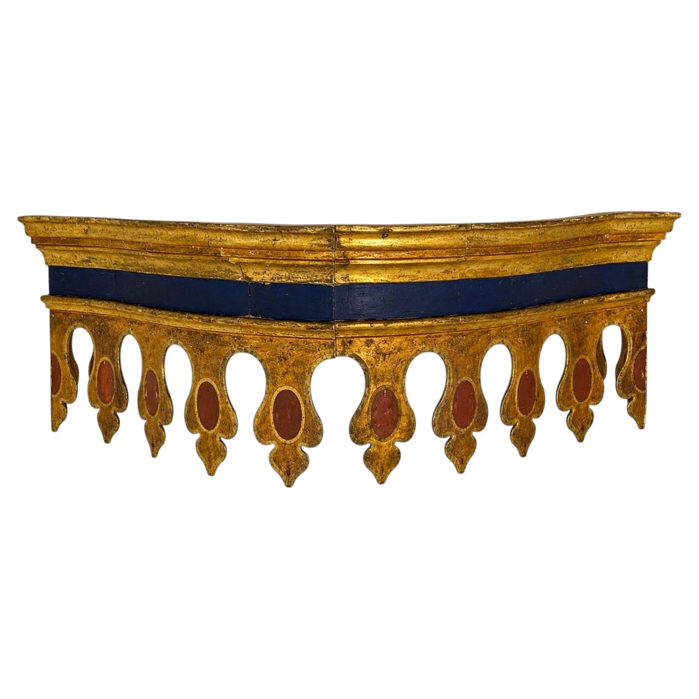 Rare and big Renaissance Giltwood Canopy/Baldaquin For Sale