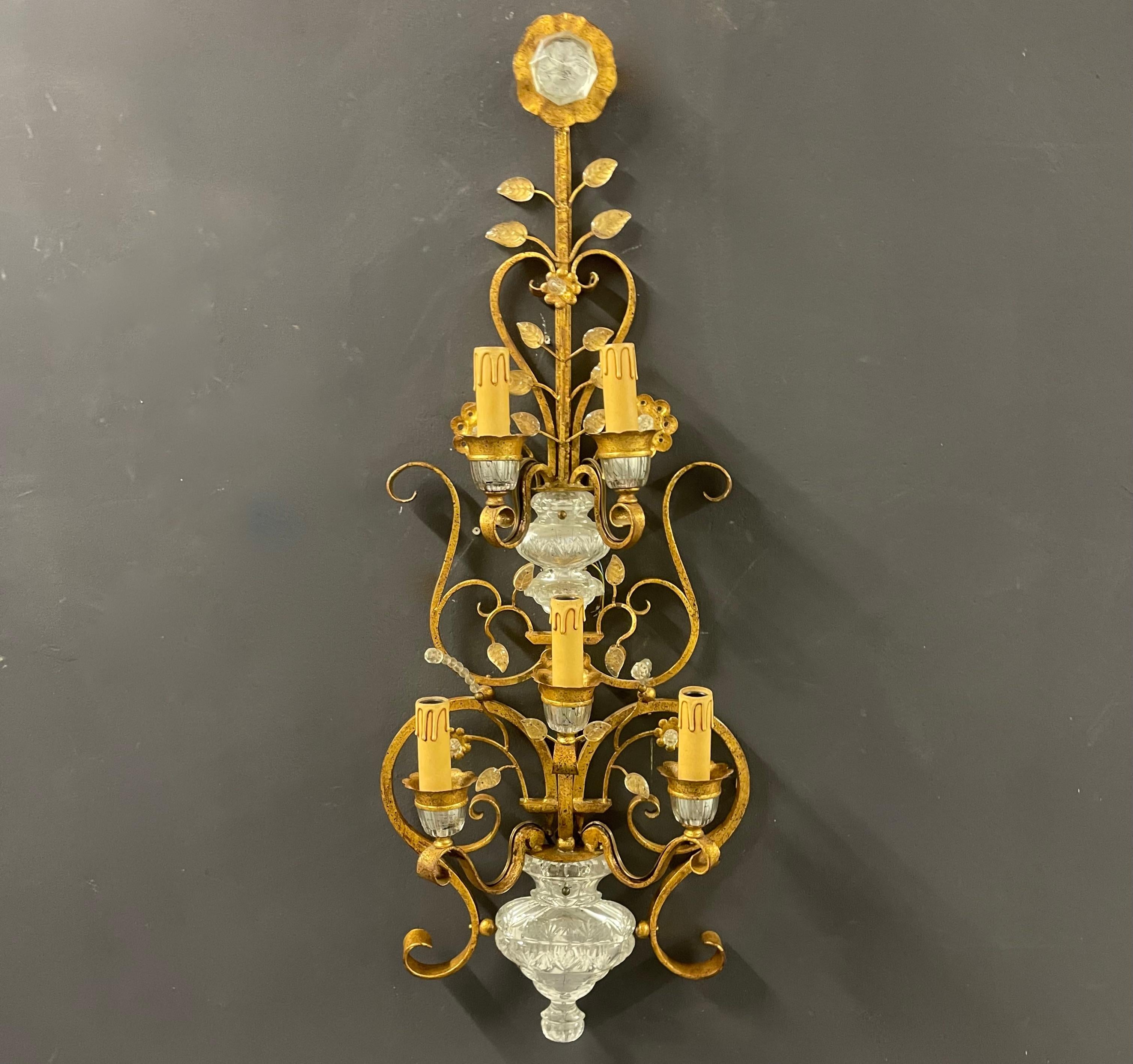 rare and breathtaking huge maison bagues wall sconces For Sale 3