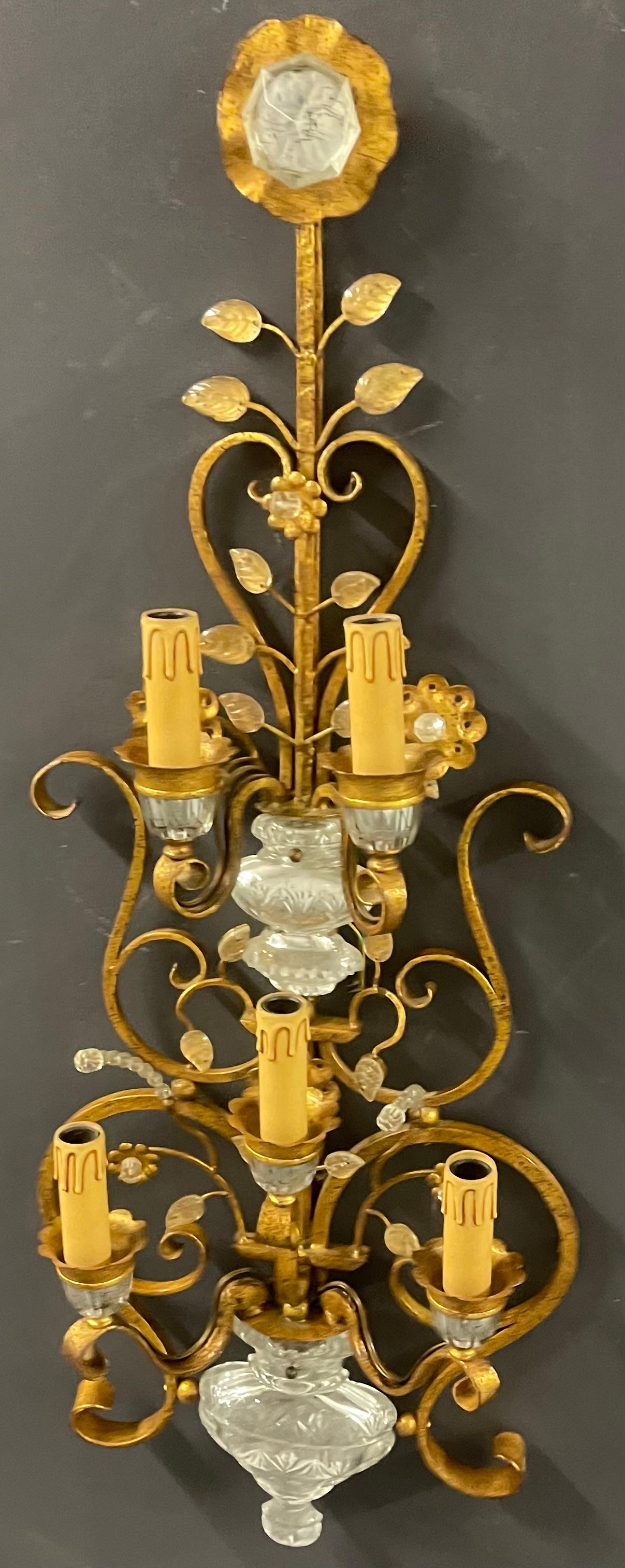 rare and breathtaking huge maison bagues wall sconces For Sale 4