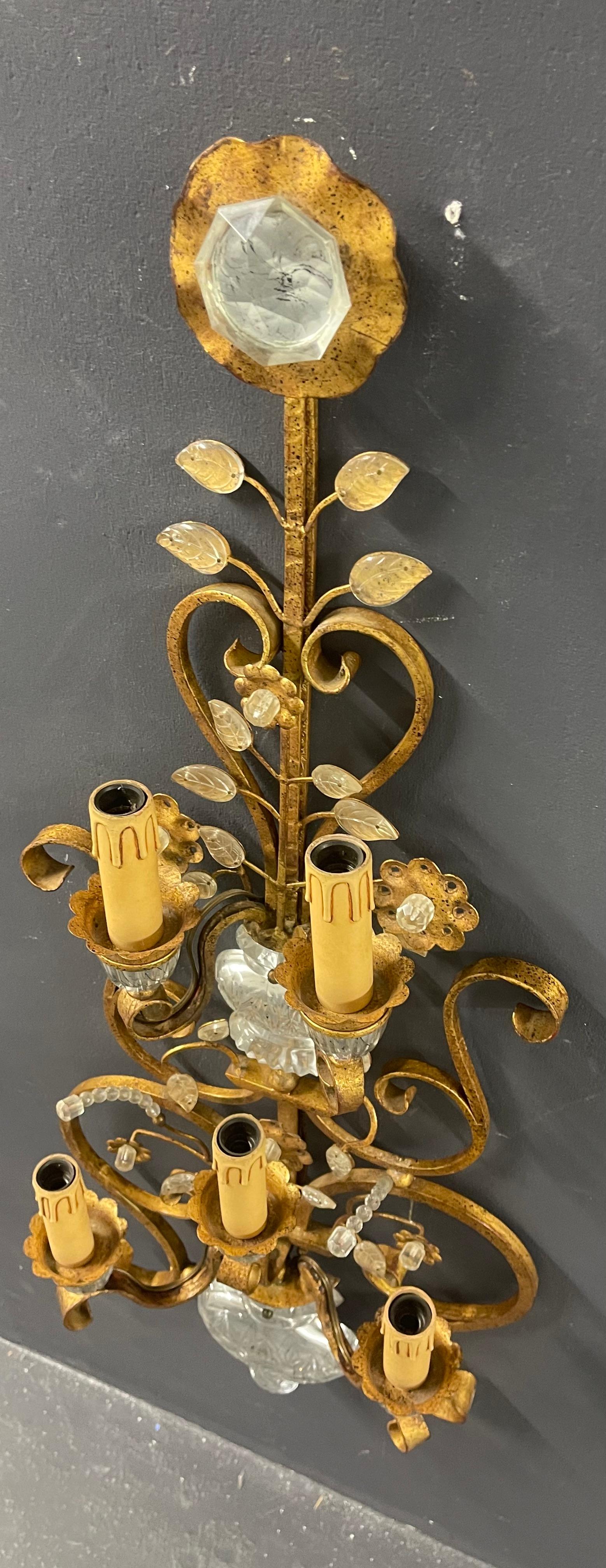 rare and breathtaking huge maison bagues wall sconces For Sale 5