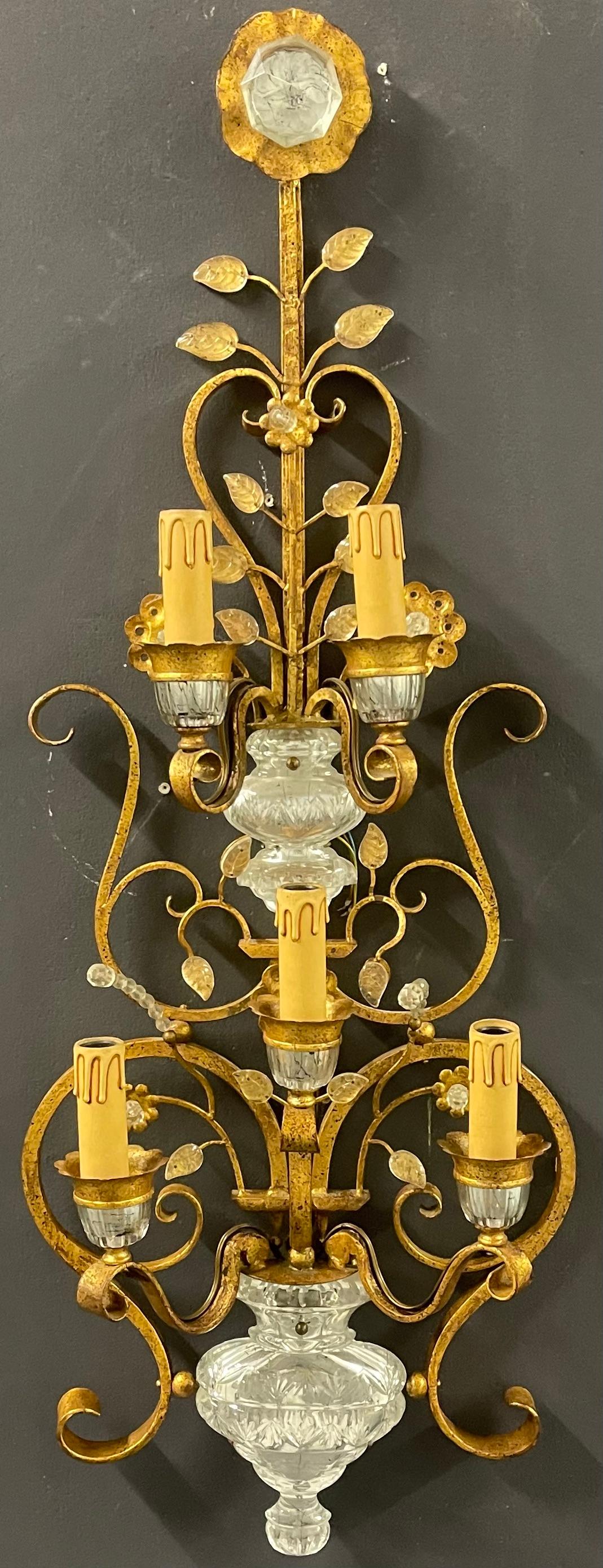 rare and breathtaking huge maison bagues wall sconces For Sale 6