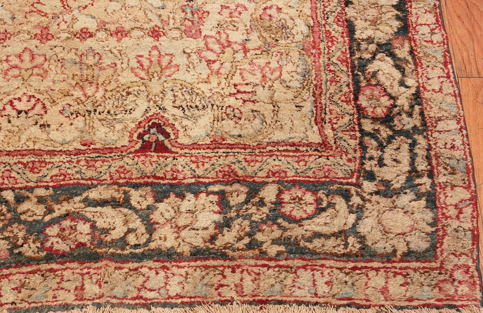 Wool Large Antique Indian Agra Rug. Size: 10' 8