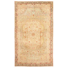 Large Antique Indian Agra Rug. Size: 10' 8" x 18' 3" 