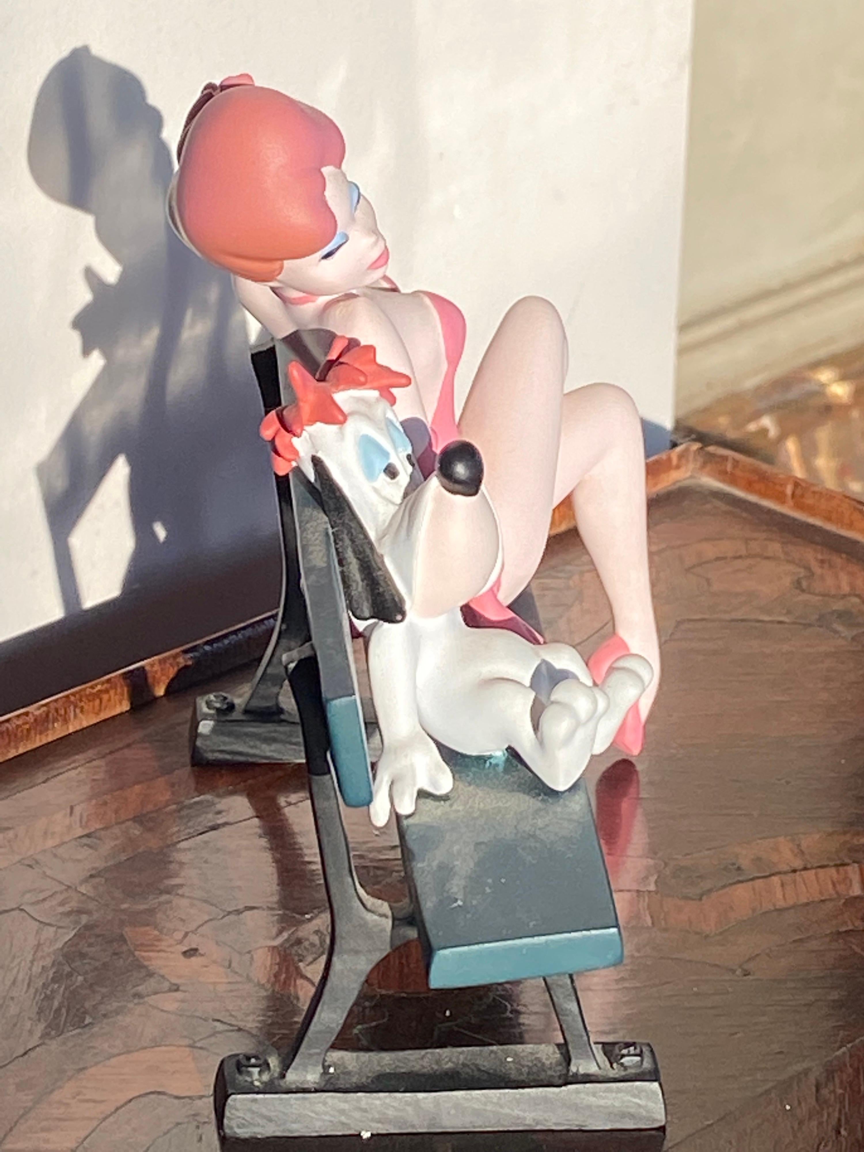 Américain Statue de figurine rare et de collection Droopy et fille par Demons & Merveilles en vente