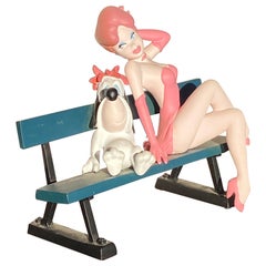 Statue de figurine rare et de collection Droopy et fille par Demons & Merveilles