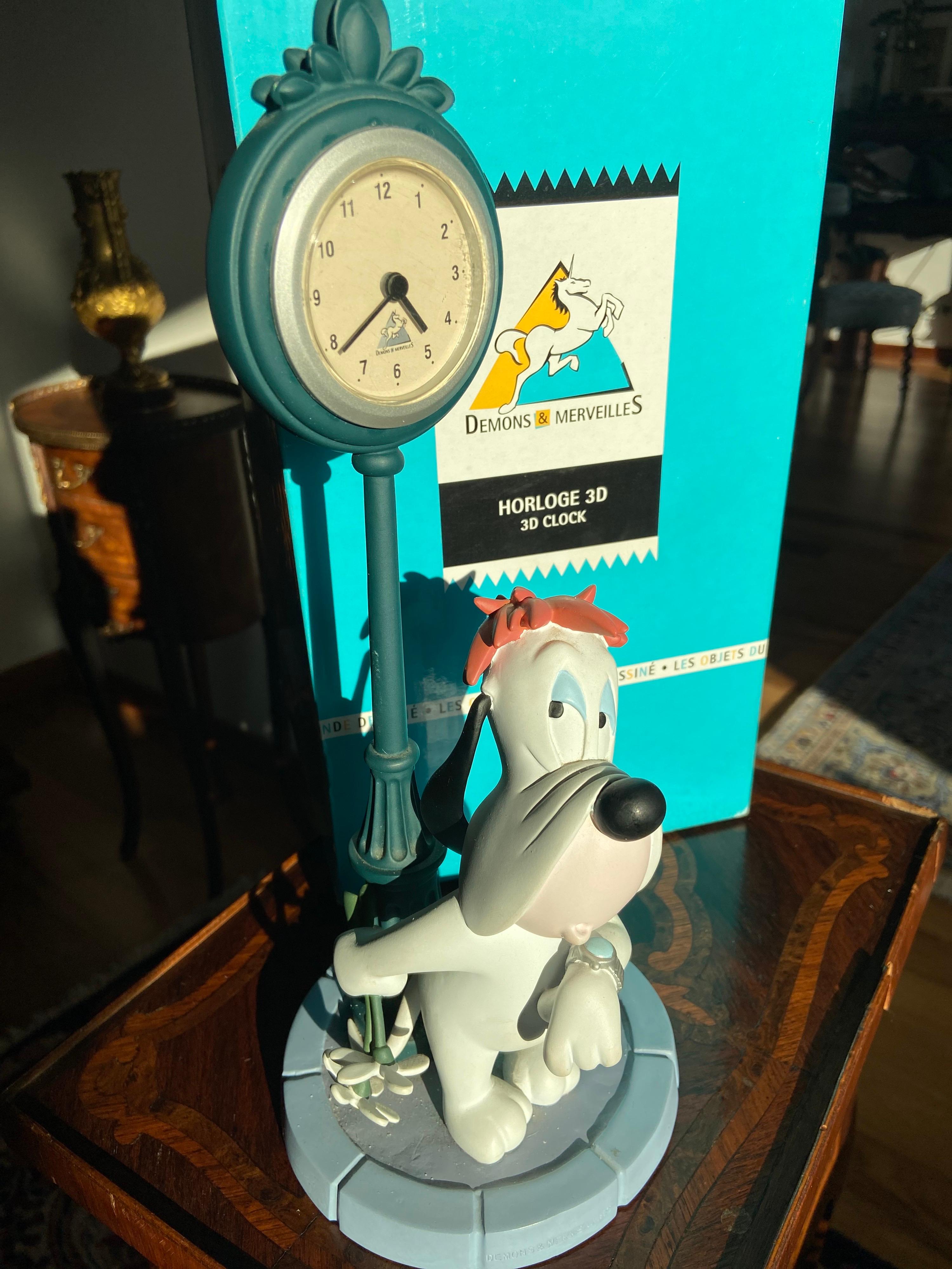 Statua rara e da collezione Droopy by the Clock di Demons & Merveilles in vendita 5
