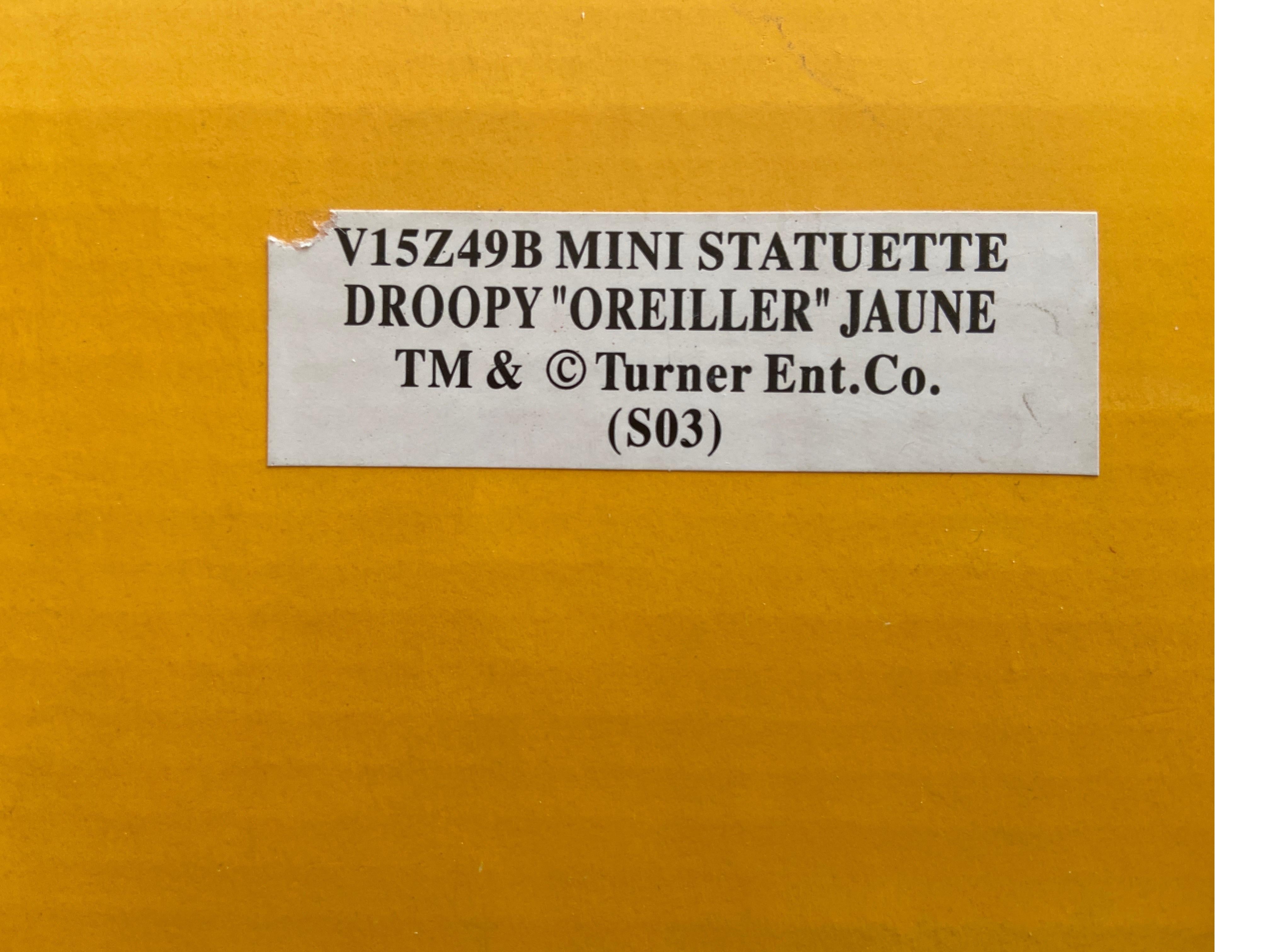 Statua rara e da collezione Droopy su un cuscino di Demons & Merveilles in vendita 2