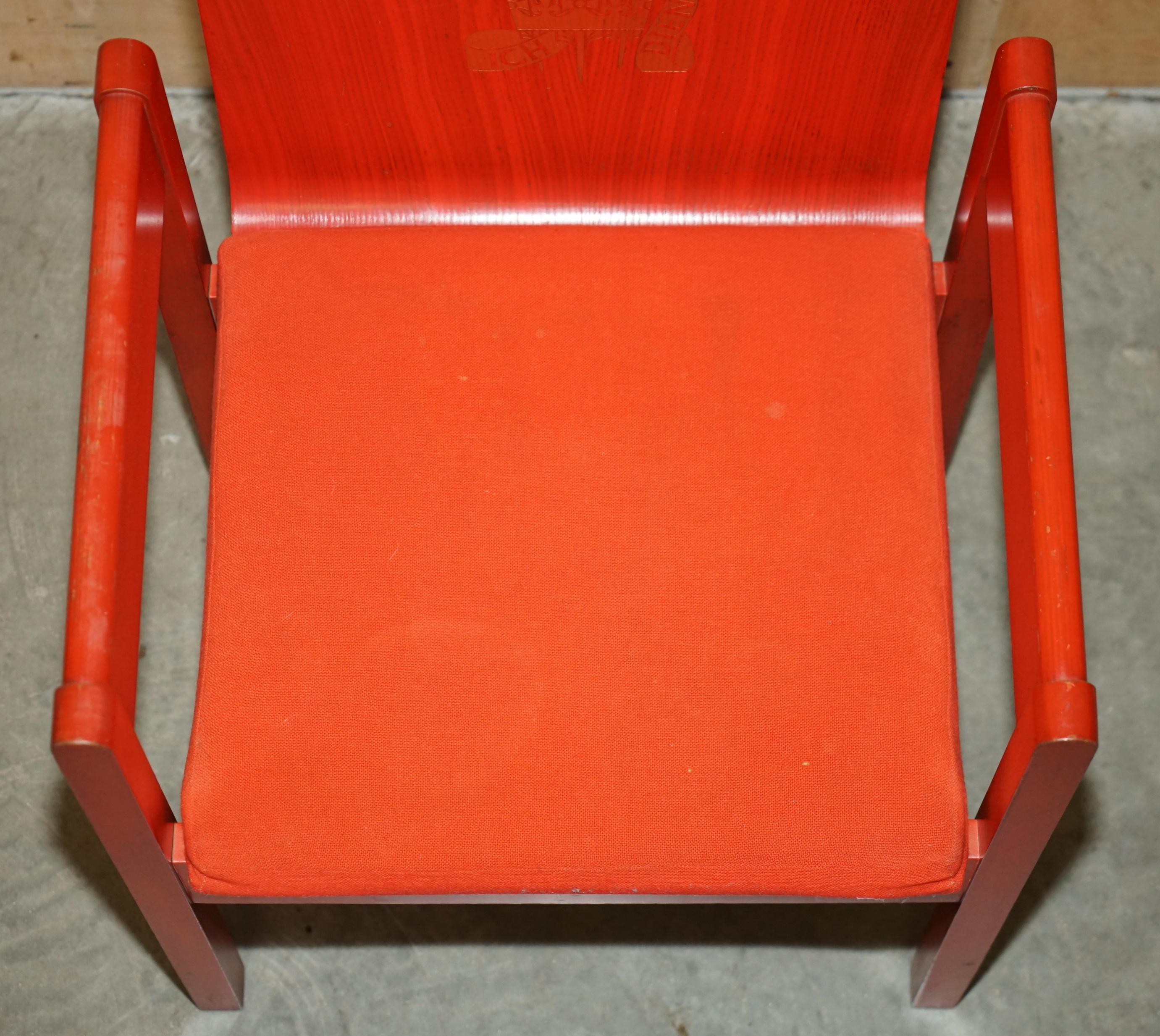 Fabric RARE AND COLLECTABLE ViNTAGE 1969 PRINCE CHARLES INVESTITURE ARMCHAIR For Sale